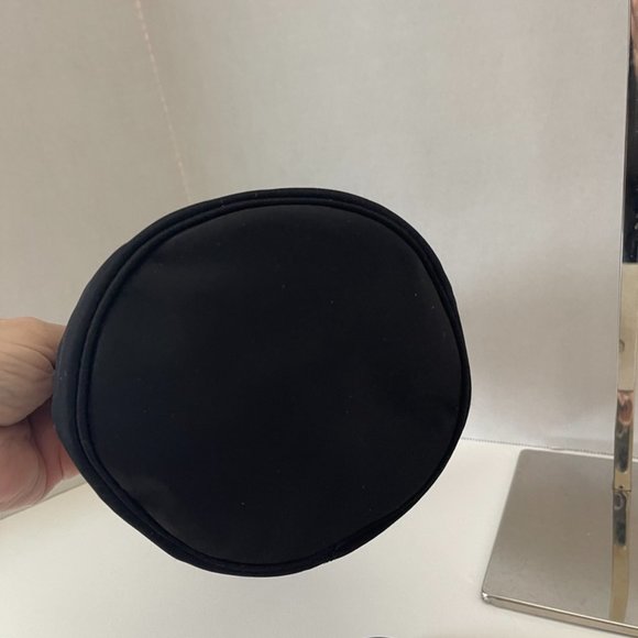 Balenciaga Wheel Logo Black Nylon Small Drawstring Bucket 2 way Bag (142028) - Picture 3 of 4